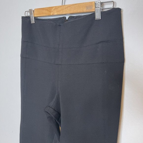Veronica Beard Black Harlequin High Waisted Back Zip Stretch Trouser Pants 6 - Picture 5 of 8